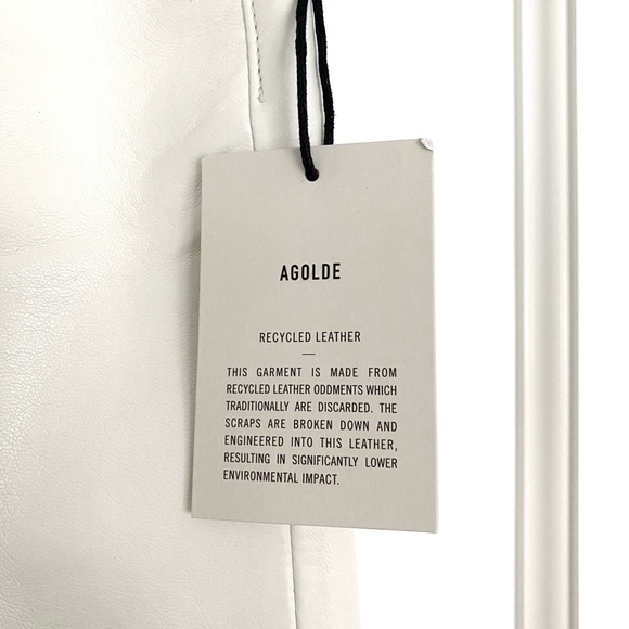 NWT Agolde Criss Cross Vegan Leather Pants - 26 - Picture 10 of 10